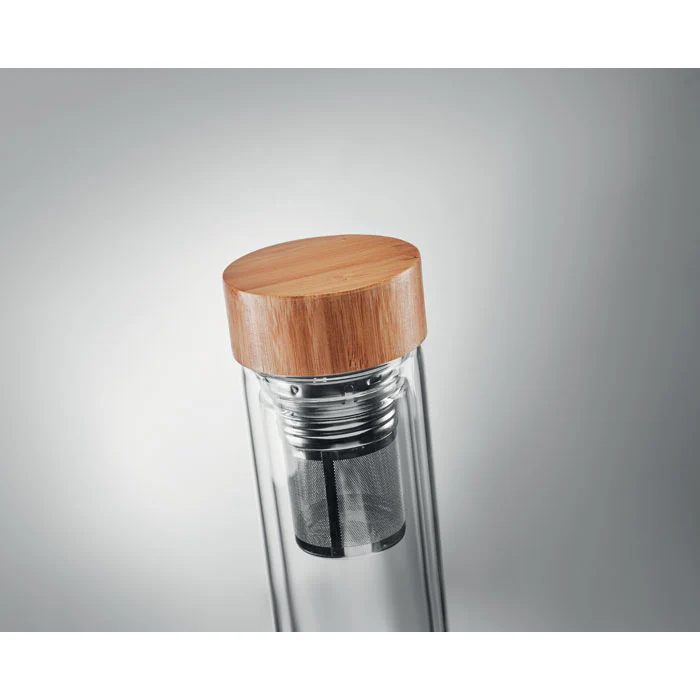 Double wall glass bottle 400ml - Image 5