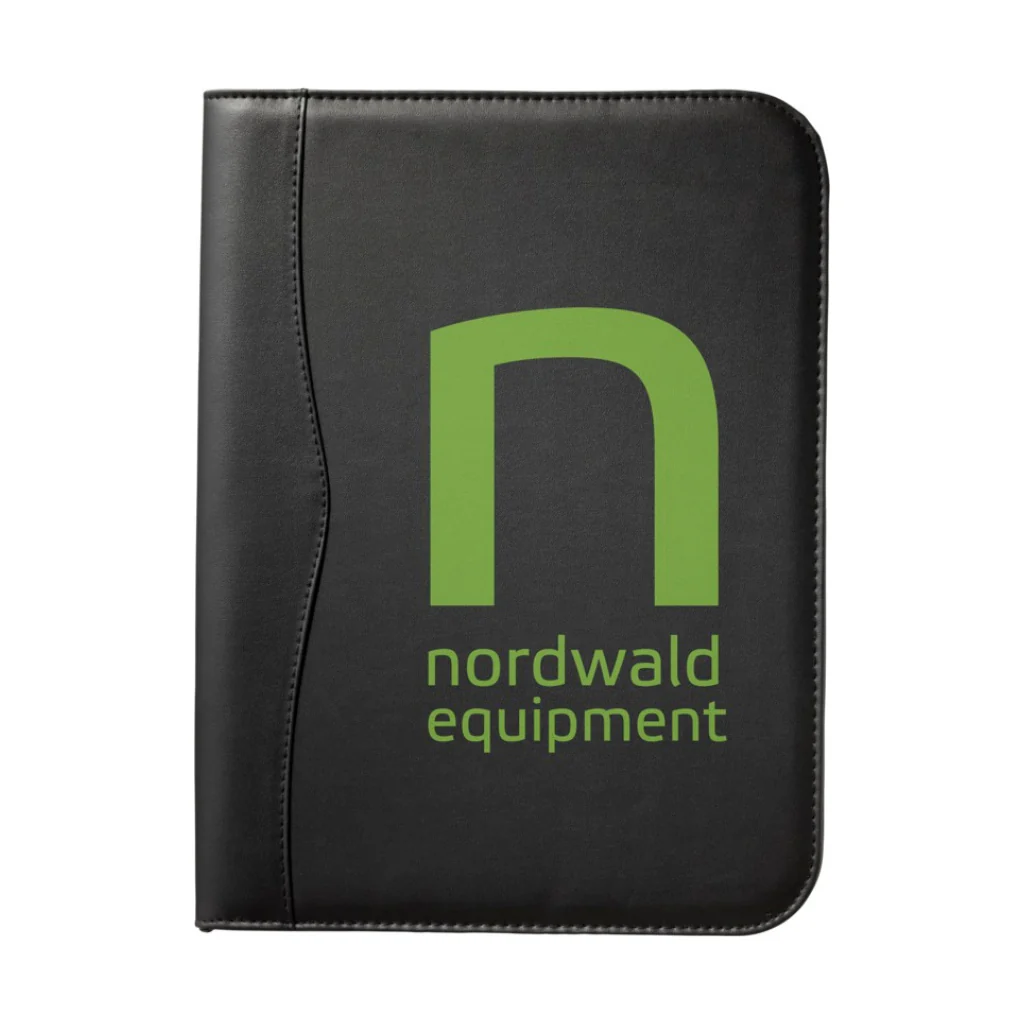 Ebony A4 zippered portfolio - Image 2