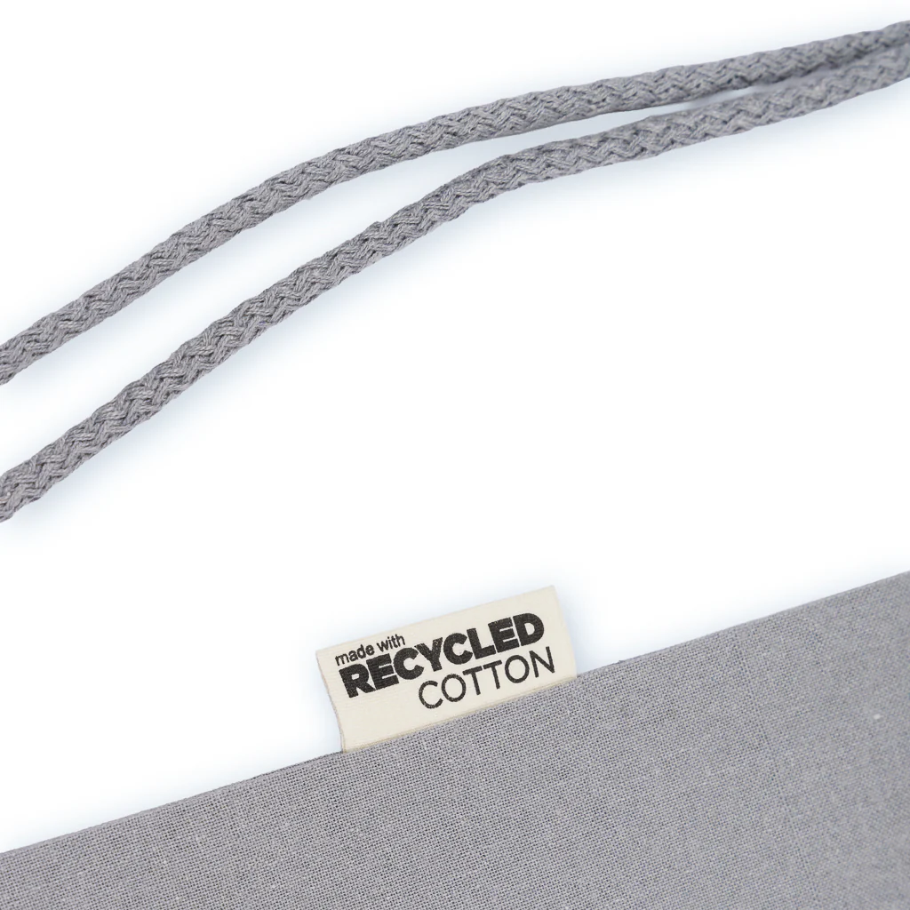 Express GRS Certified, Recycled Cotton Drawstring Bag - Image 3