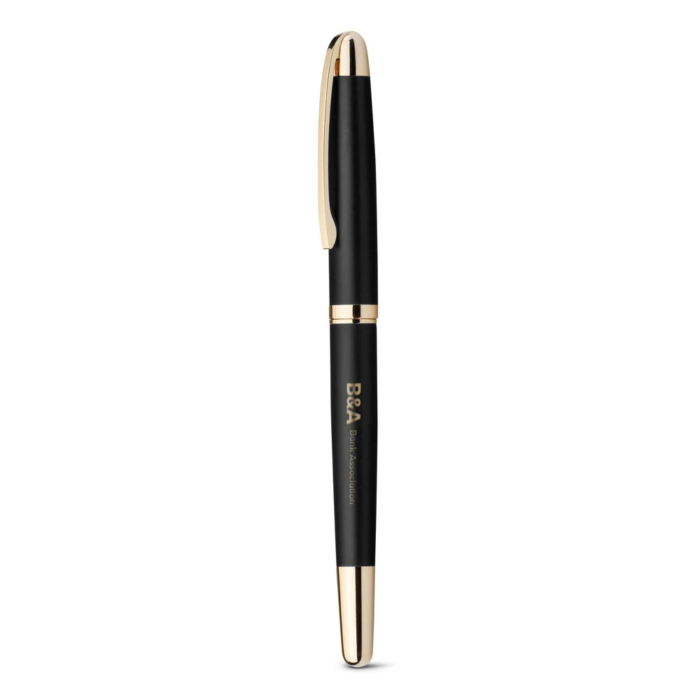 EZEKIEL ROLLER. Metal rollerball with gold trim - Image 7