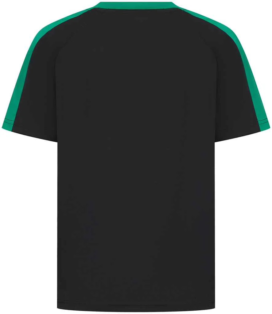 Finden + Hales Kids Team T-Shirt Black/Emerald - Image 3