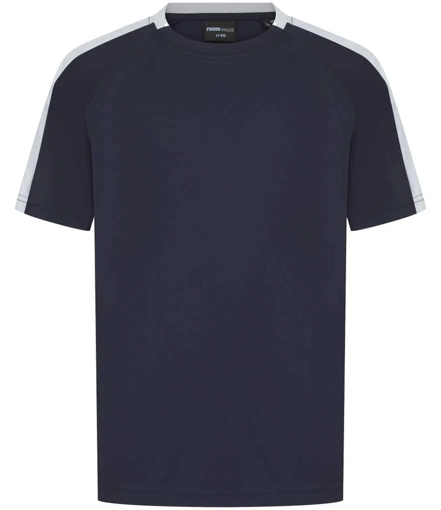 Finden + Hales Kids Team T-Shirt Navy/White