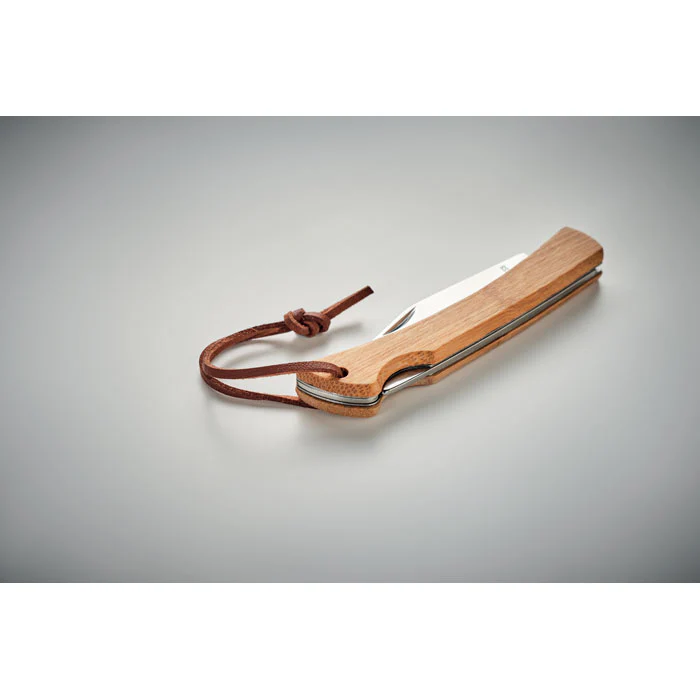 Foldable knife in bamboo - Image 4