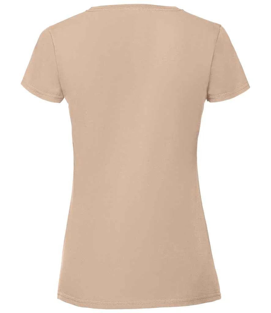 Fruit of the Loom Ladies Iconic 195 T-Shirt Desert Sand - Image 3