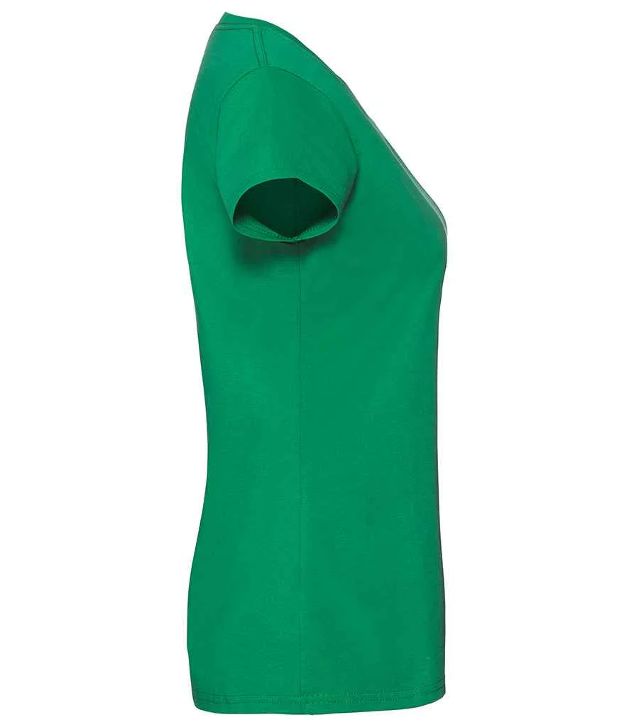 Fruit of the Loom Ladies Iconic 195 T-Shirt Kelly Green - Image 3