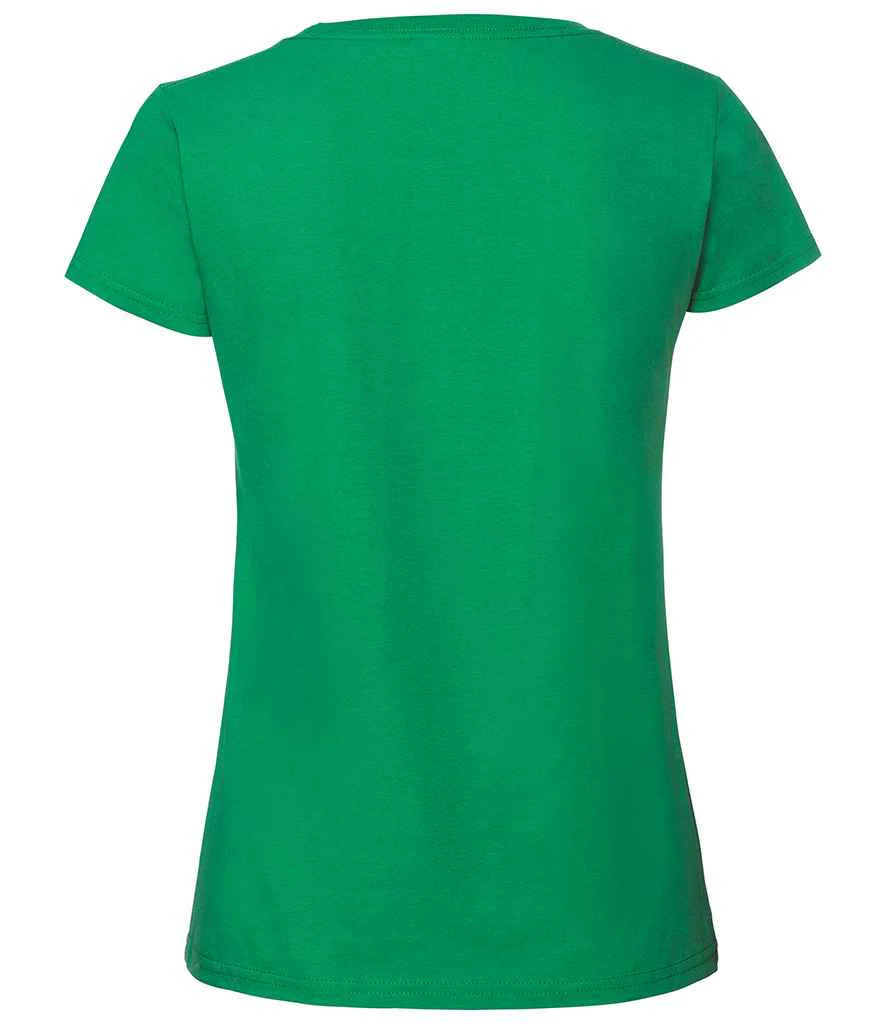Fruit of the Loom Ladies Iconic 195 T-Shirt Kelly Green - Image 4