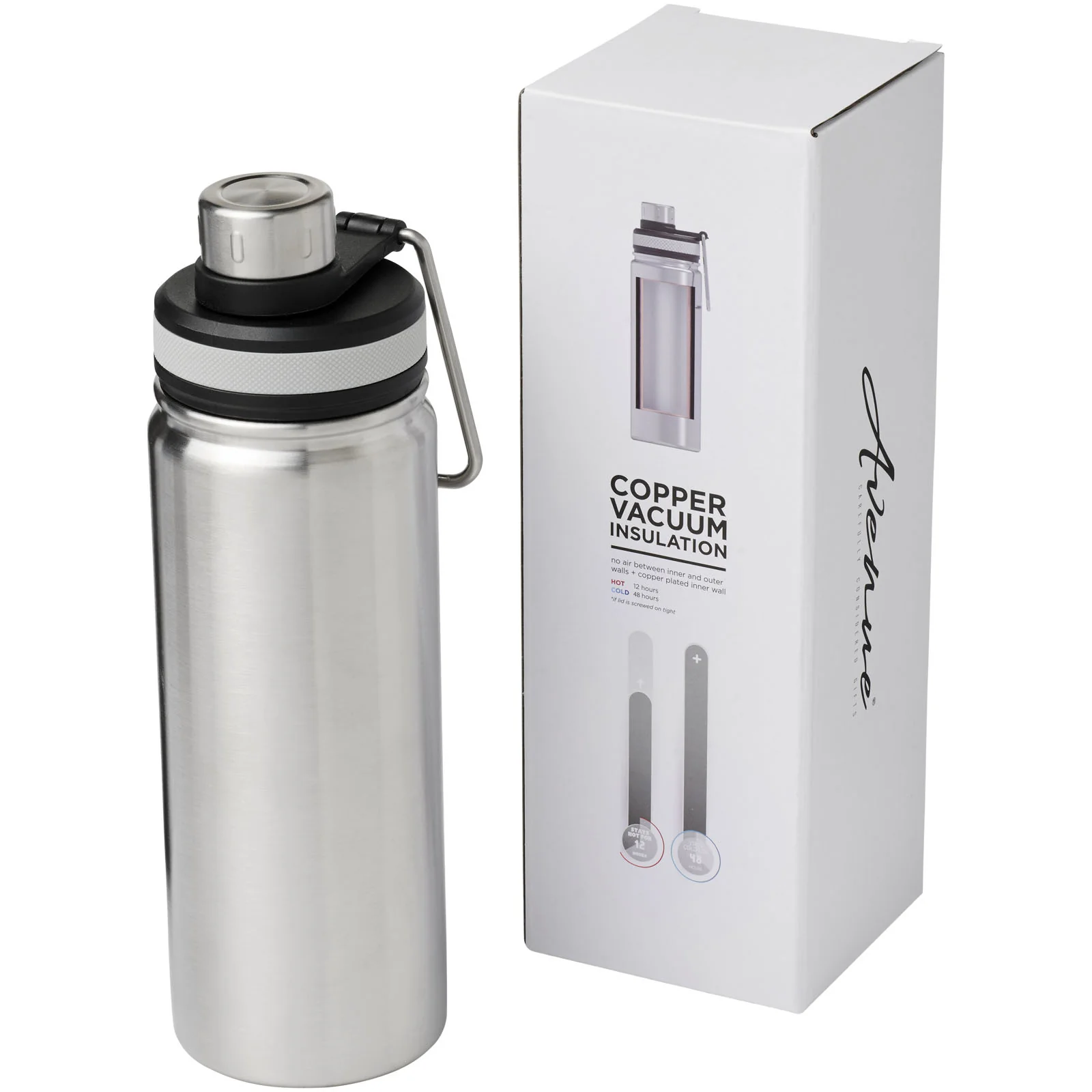 Gessi 590 ml copper vacuum insulated sport bottle - Image 14