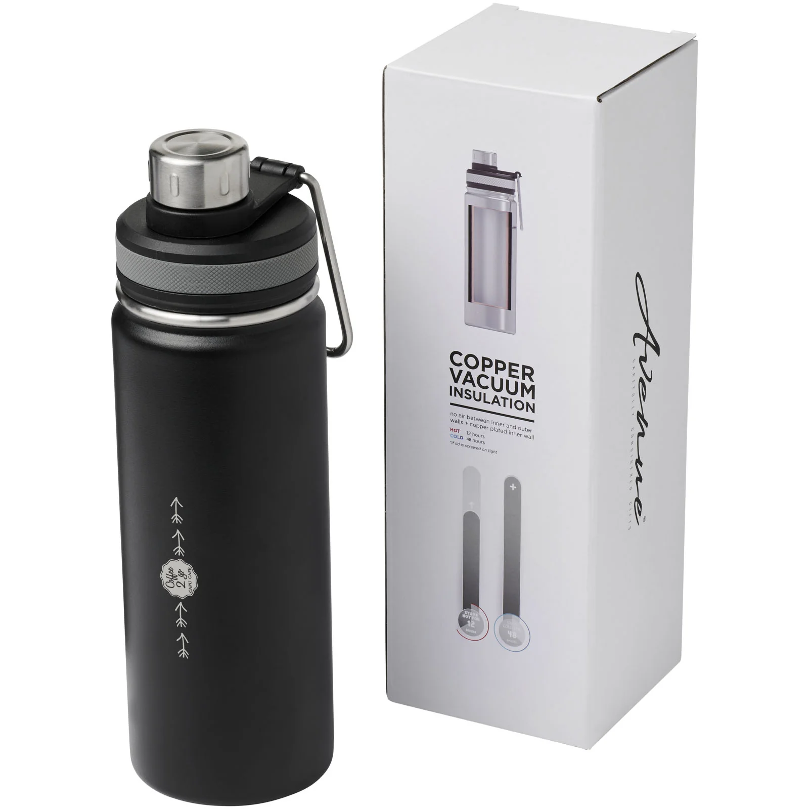 Gessi 590 ml copper vacuum insulated sport bottle - Image 7