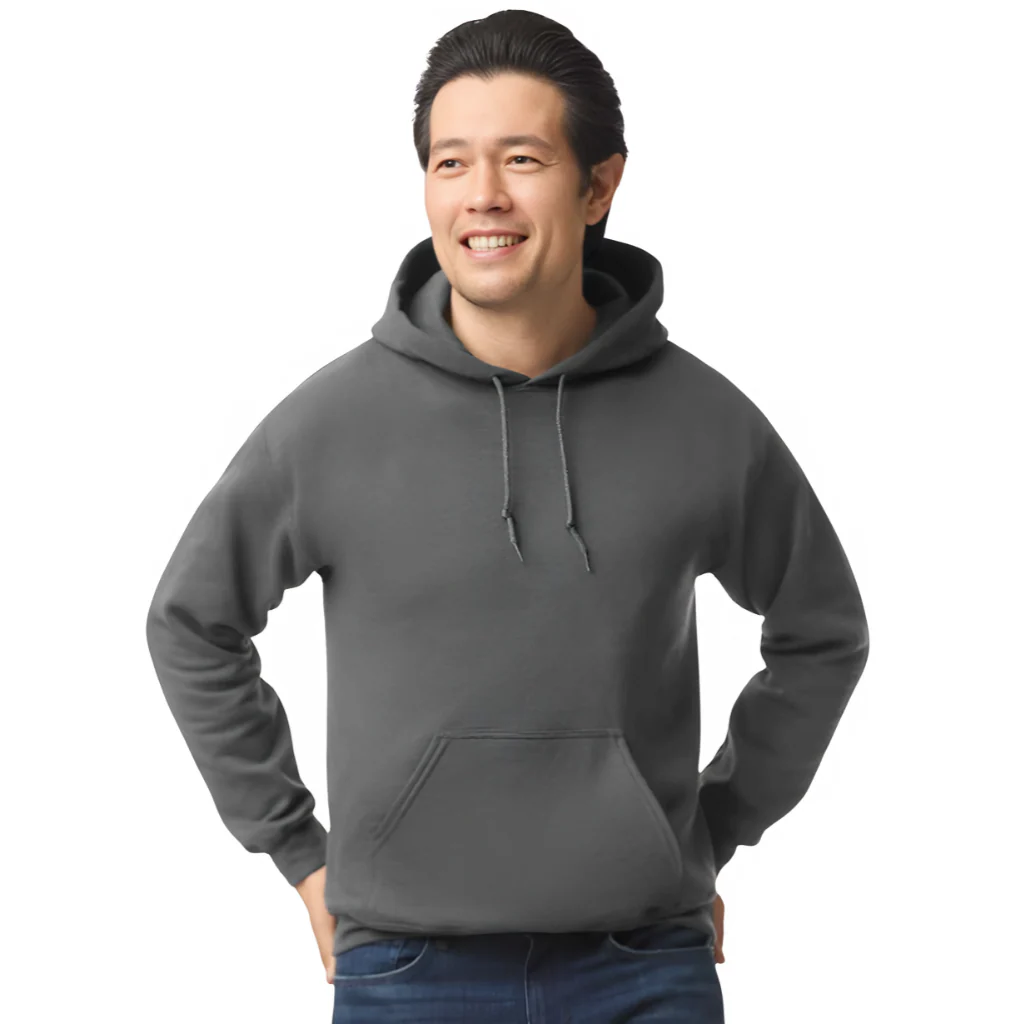 Gildan Heavy Blend™ Hooded Sweatshirt Charcoal - Image 2