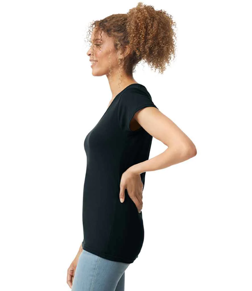 Gildan Ladies SoftStyle® V Neck T-Shirt - Image 4