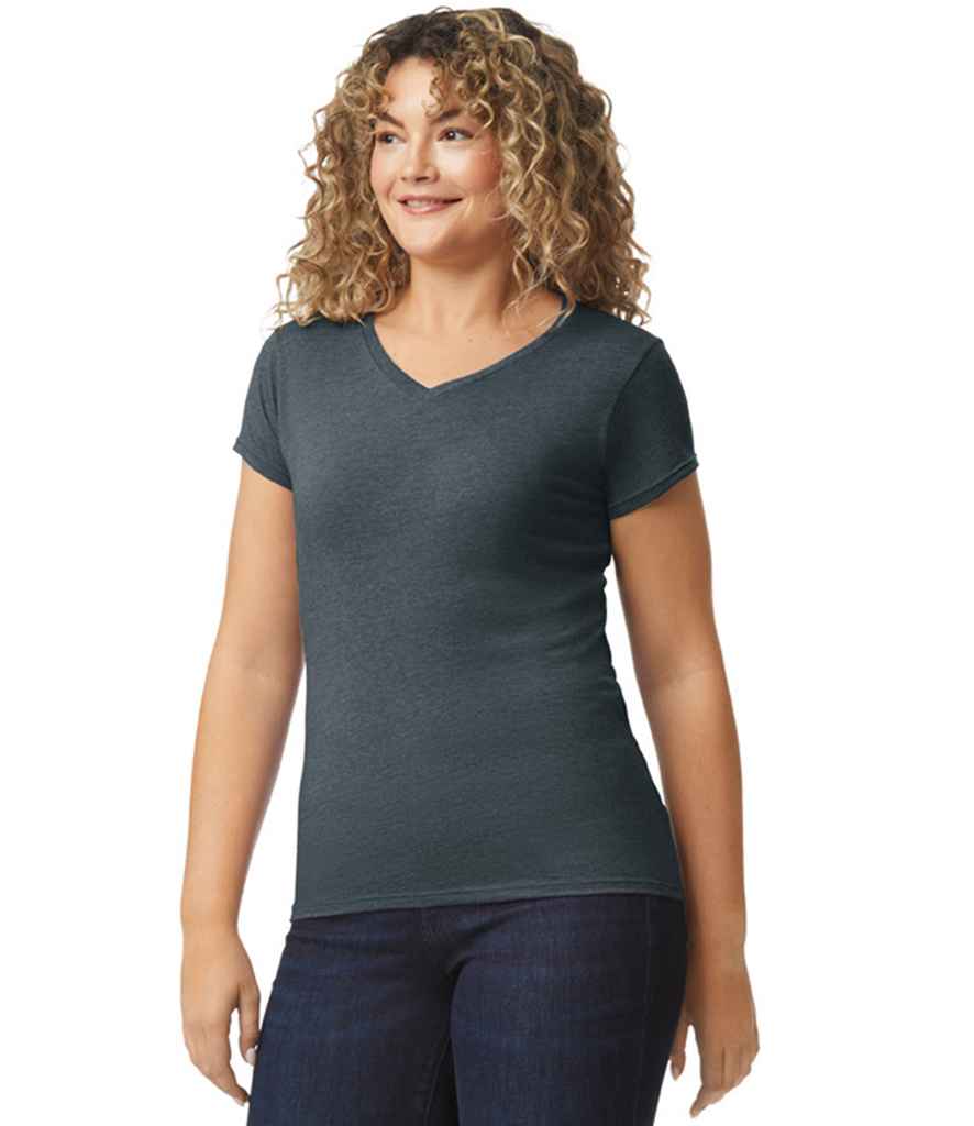 Gildan Ladies SoftStyle® V Neck T-Shirt - Image 7