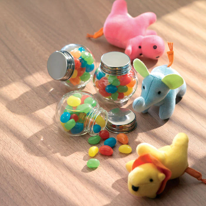 Glass jar with jelly beans - Image 3
