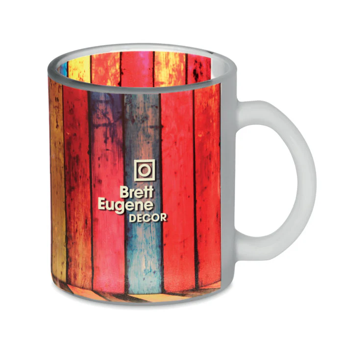 Frosted Glass Sublimation Mug - 300ml Frosted White