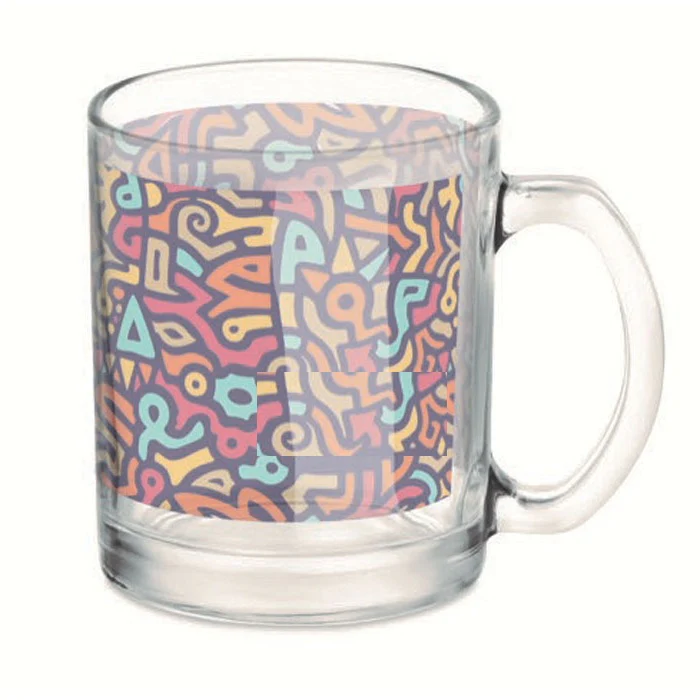 Frosted Glass Sublimation Mug - 300ml Frosted White - Image 5