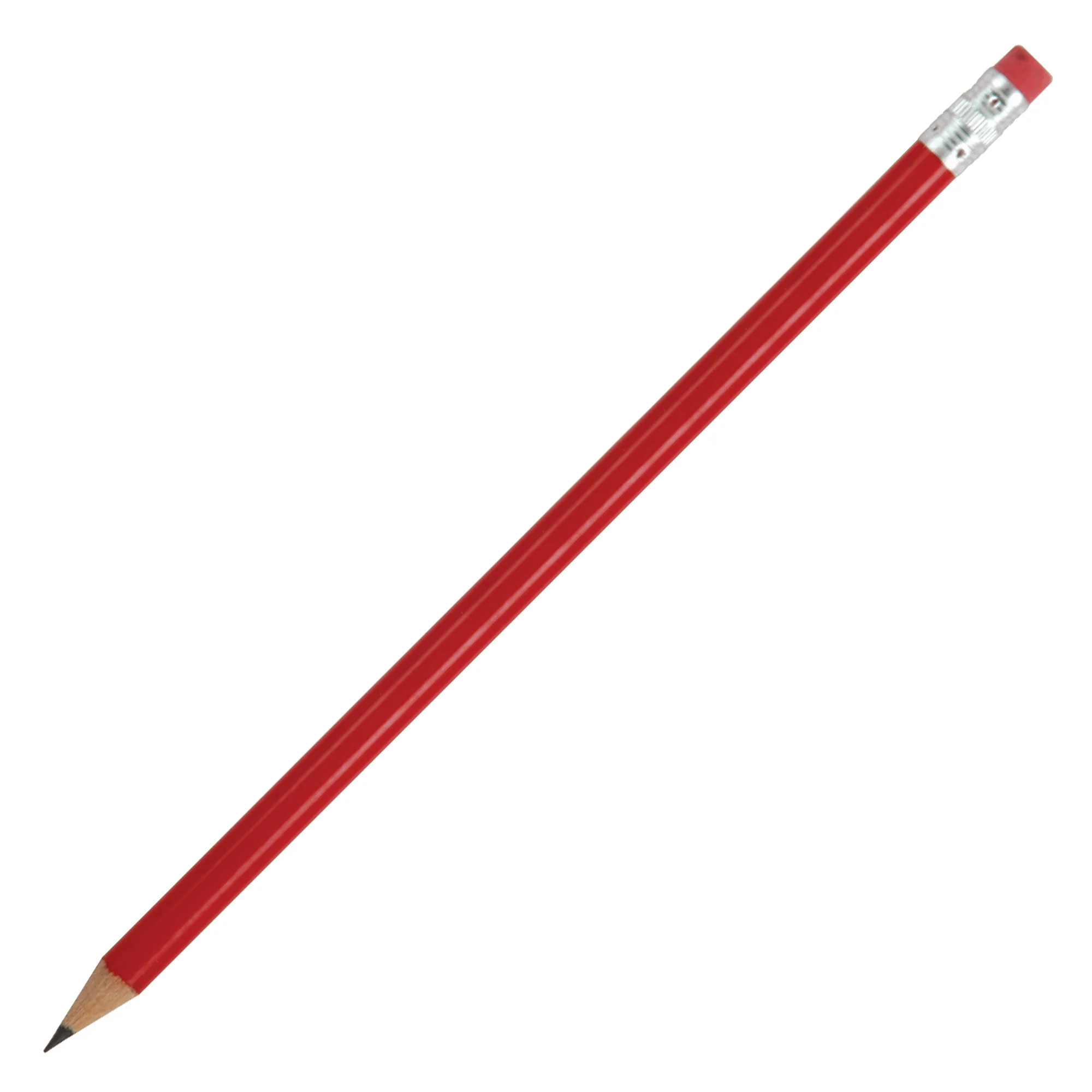 HB PENCIL sharpened with rubber tipped Burgundy - Image 16