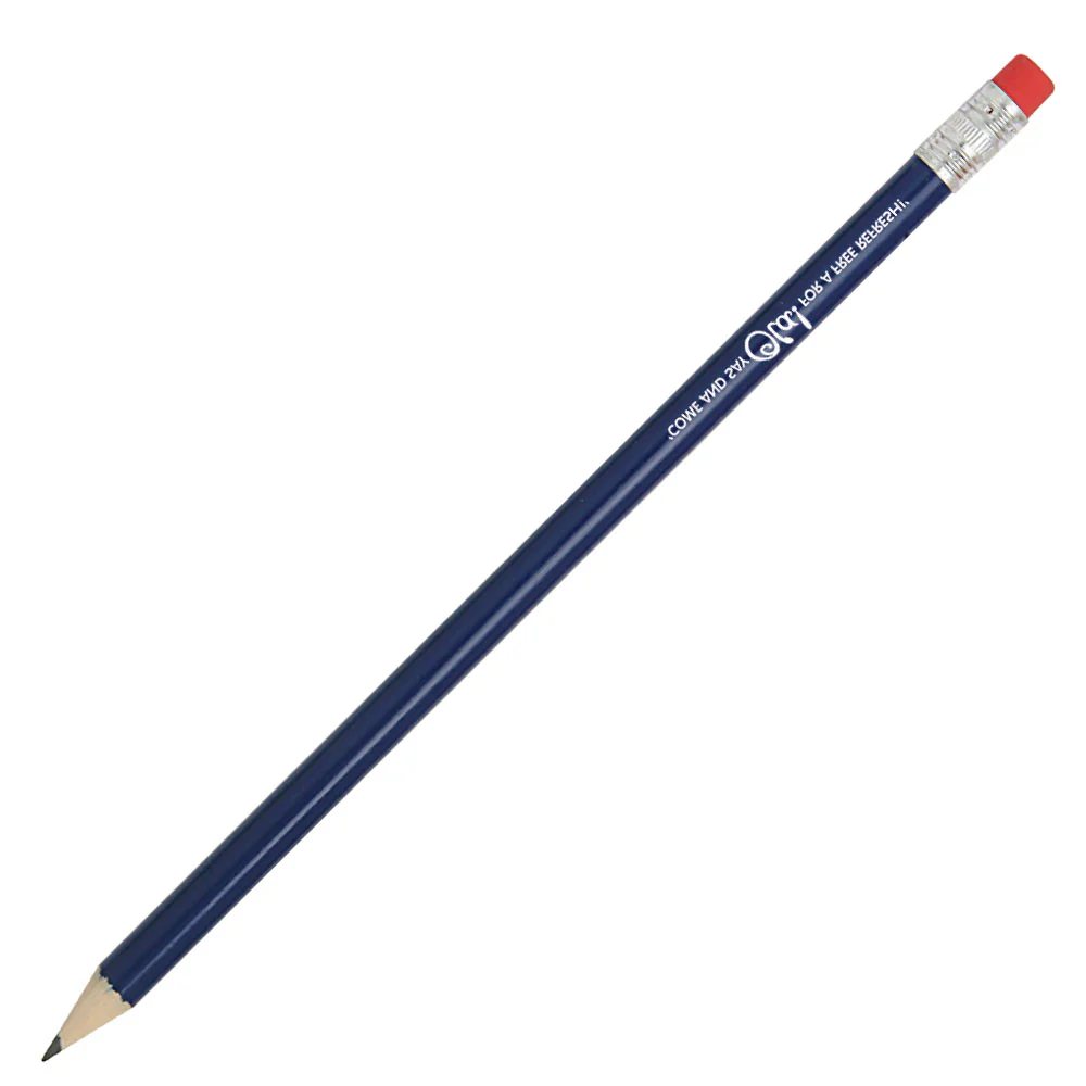HB PENCIL sharpened with rubber tipped Burgundy - Image 5