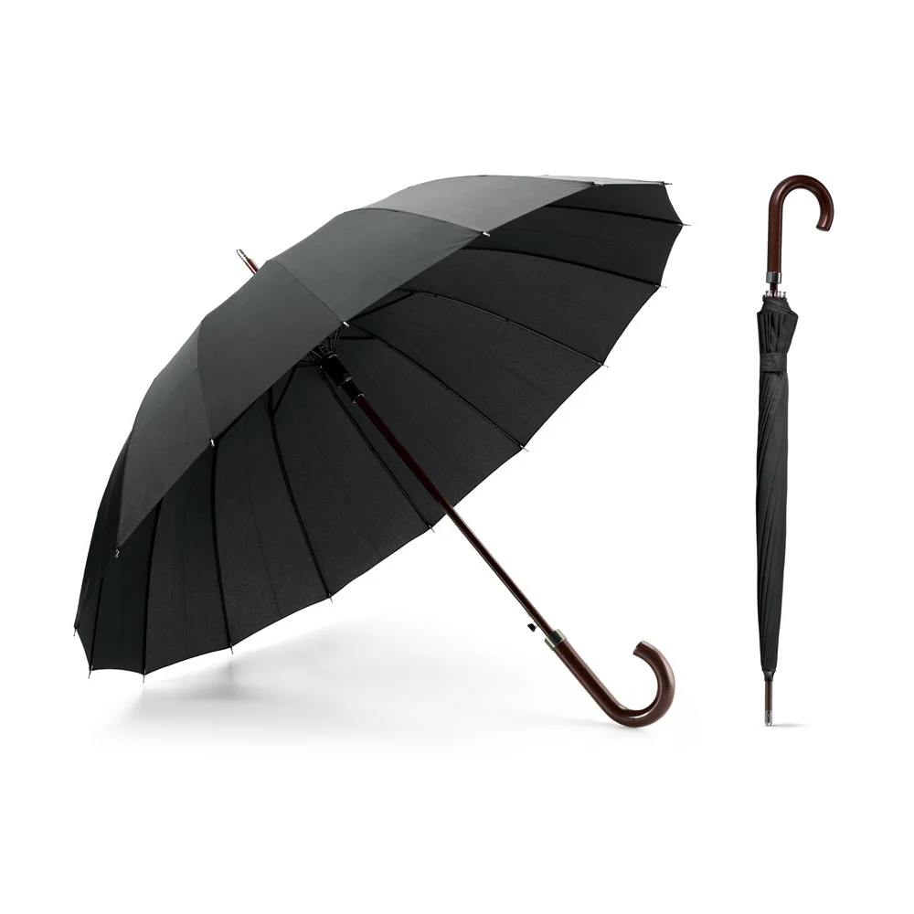 HEDI. 16 rib automatic opening umbrella in 190T pongee with automatic opening - Image 3
