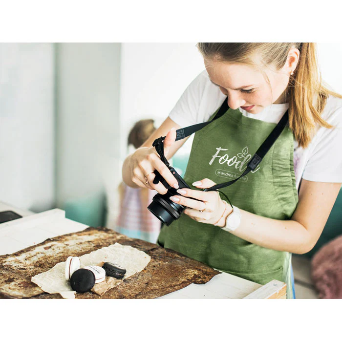 Hemp adjustable apron 200 gr/m² Green - Image 2