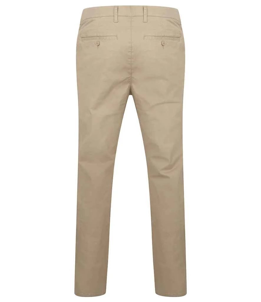 Henbury Stretch Flex Waistband Chino Trousers - Image 10