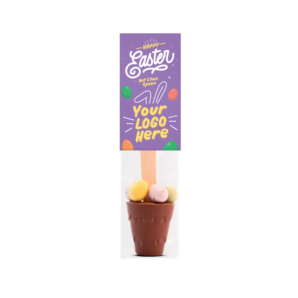 Hot Chocolate Spoon with Speckled Eggs Bespoke