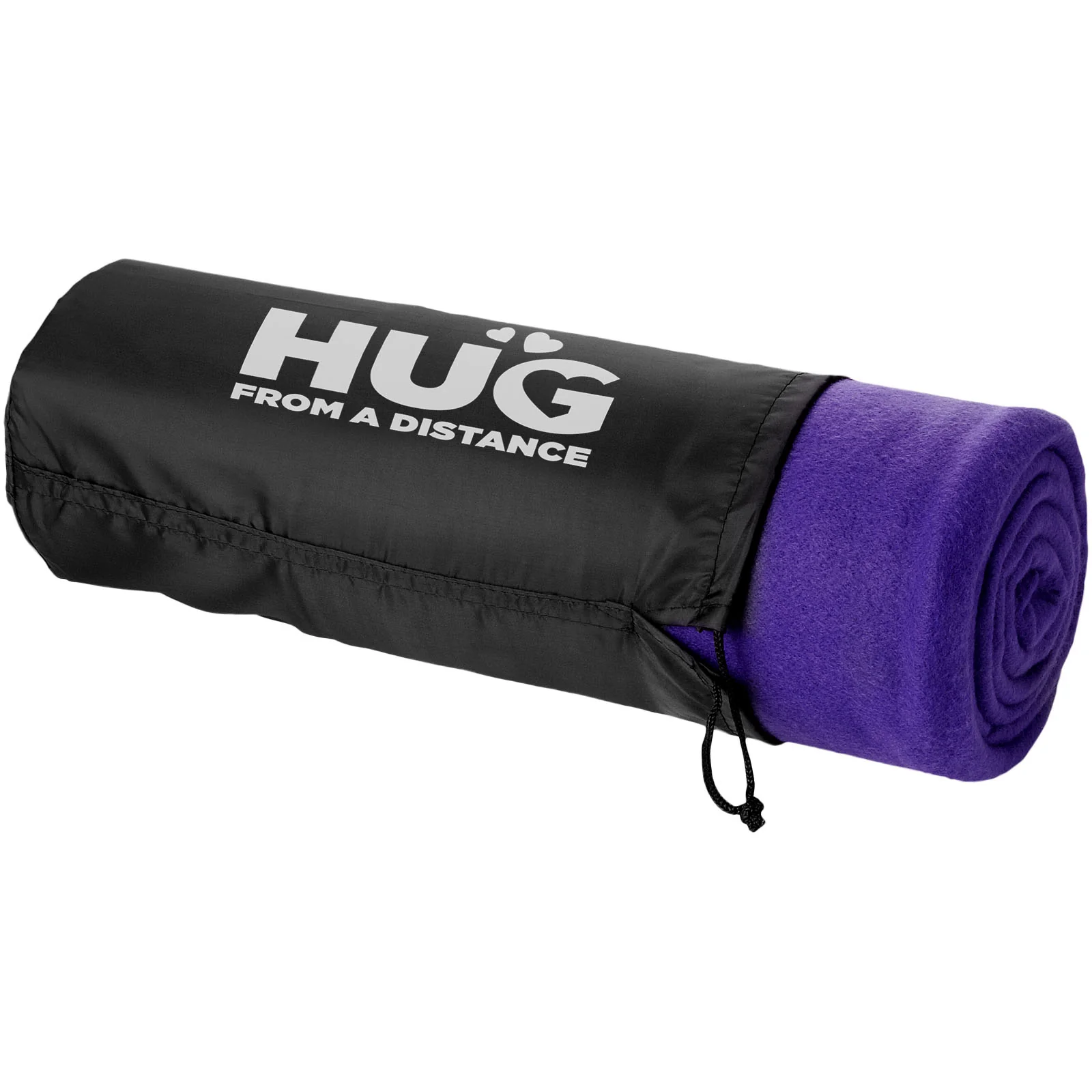 Huggy fleece plaid blanket with carry pouch - Image 19