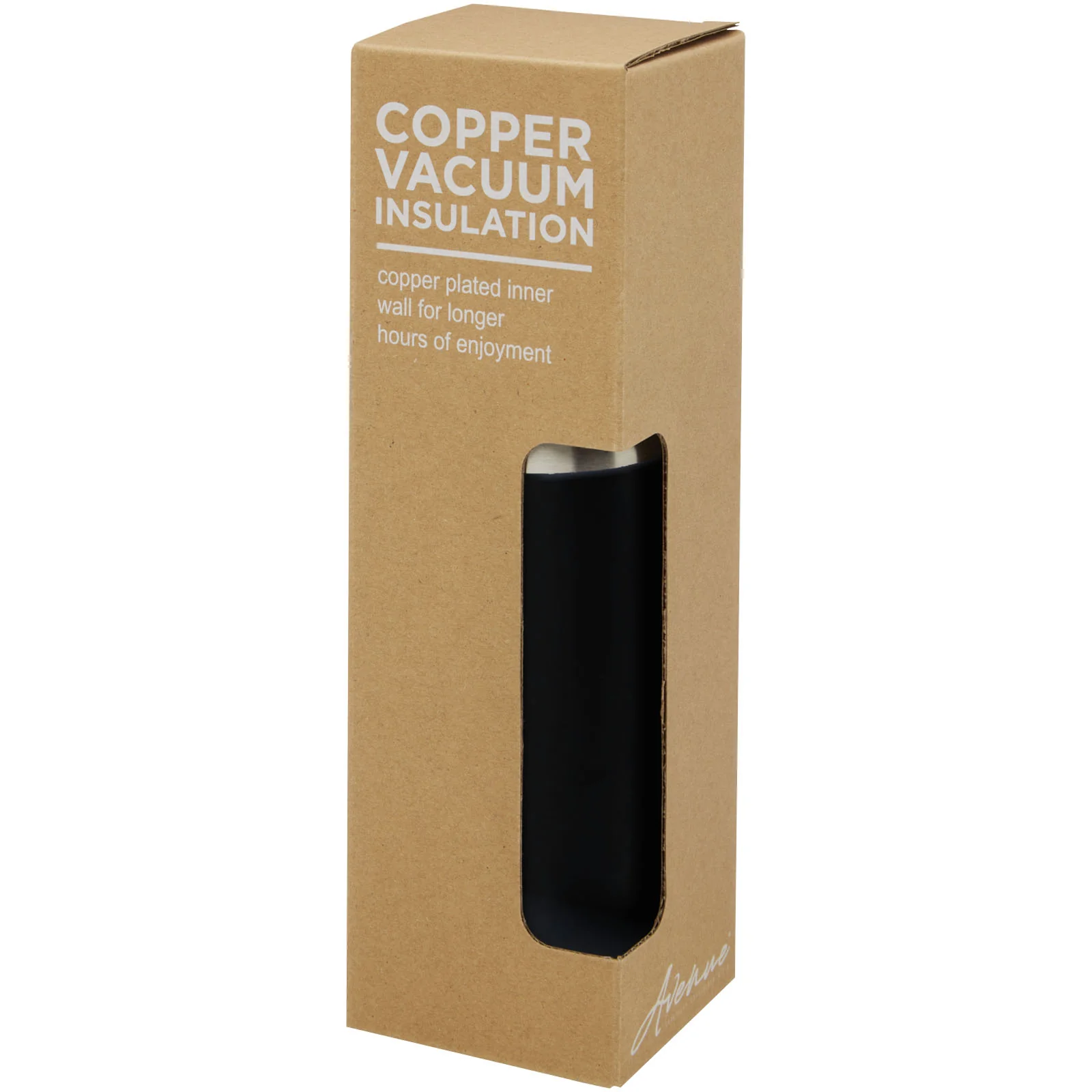 Hulan 540 ml copper vacuum insulated stainless steel bottle with bamboo lid - Image 38