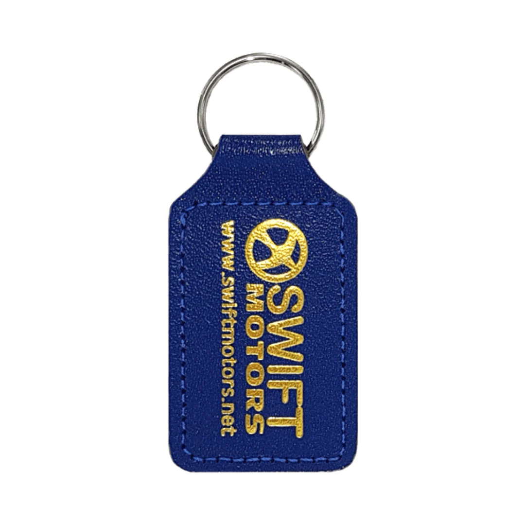 Imitation Leather Keyfob - Square Shape - Image 3