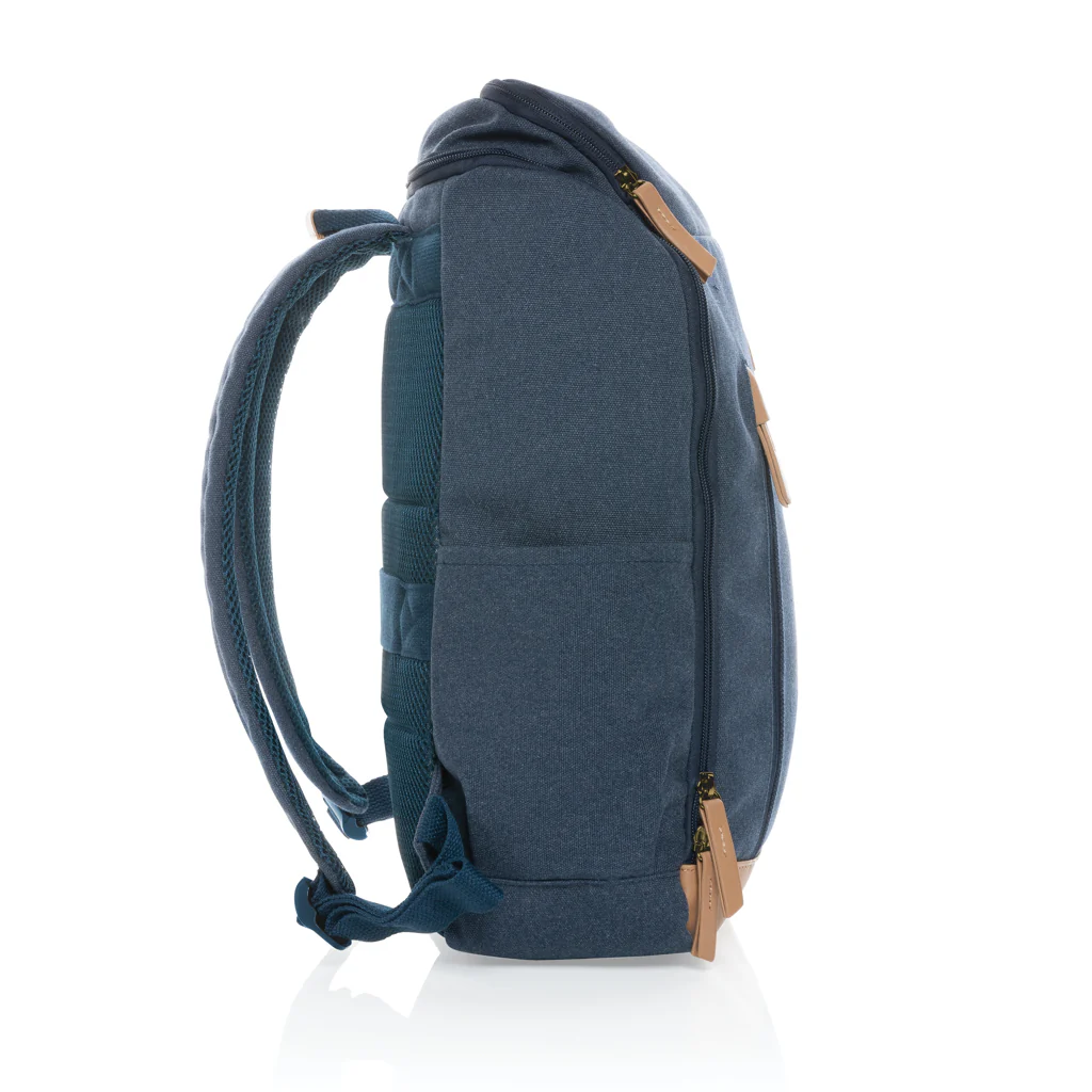 Impact AWARE™ 16 oz. recycled canvas 15" laptop backpack - Image 19