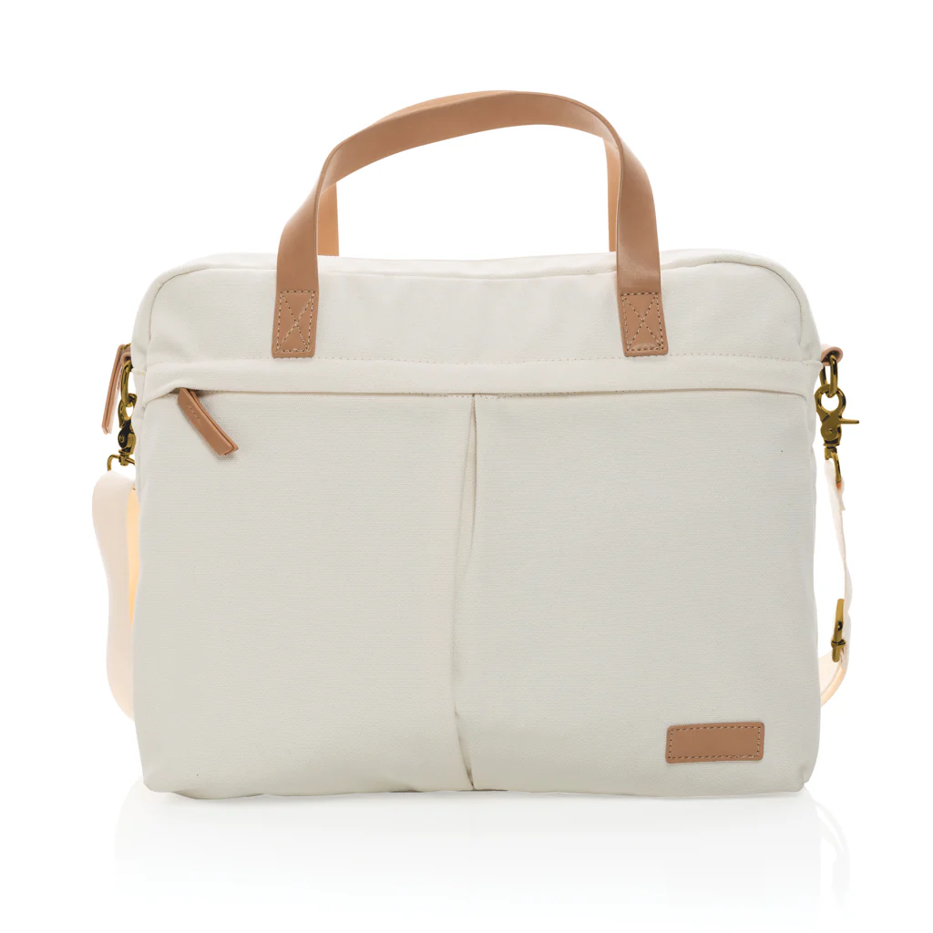 Impact AWARE™ 16 oz. recycled canvas laptop bag - Image 4