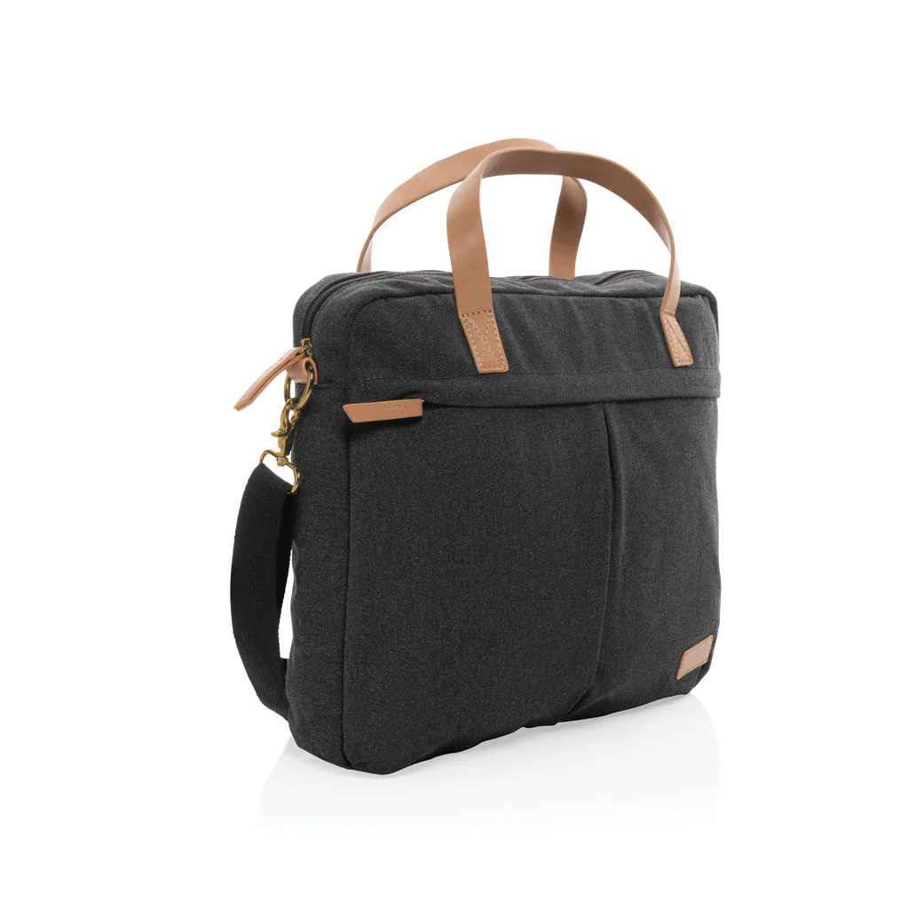 Impact AWARE™ 16 oz. recycled canvas laptop bag - Image 5
