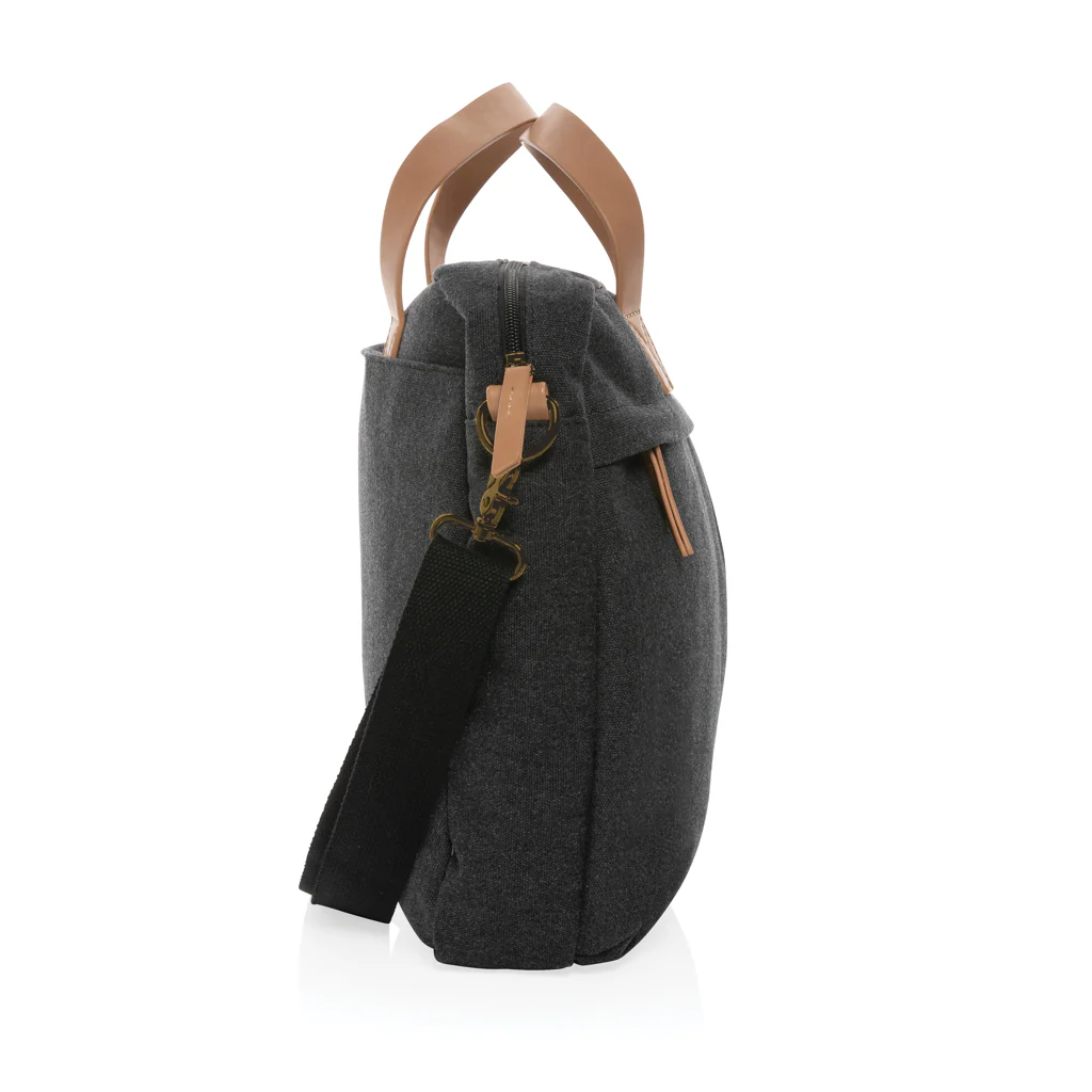 Impact AWARE™ 16 oz. recycled canvas laptop bag - Image 7