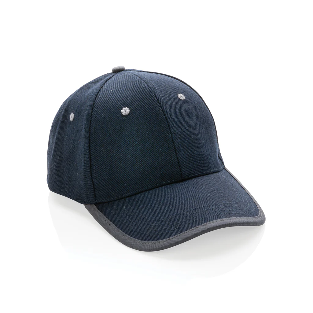 Impact AWARE™ Brushed rcotton 6 panel contrast cap 280gr - Image 3