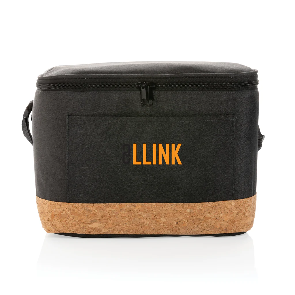 Impact AWARE™ XL RPET two tone cooler bag with cork detail - Image 2