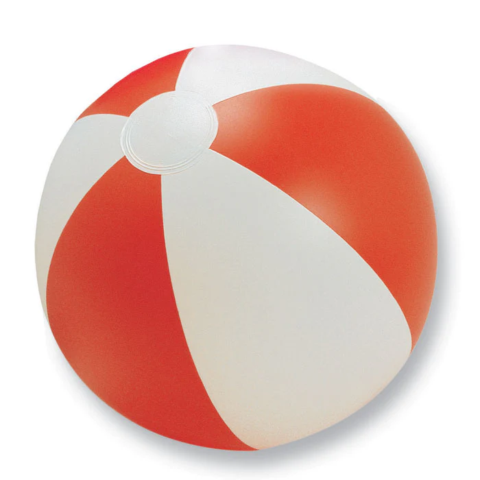 Inflatable beach ball Red/White - Image 2