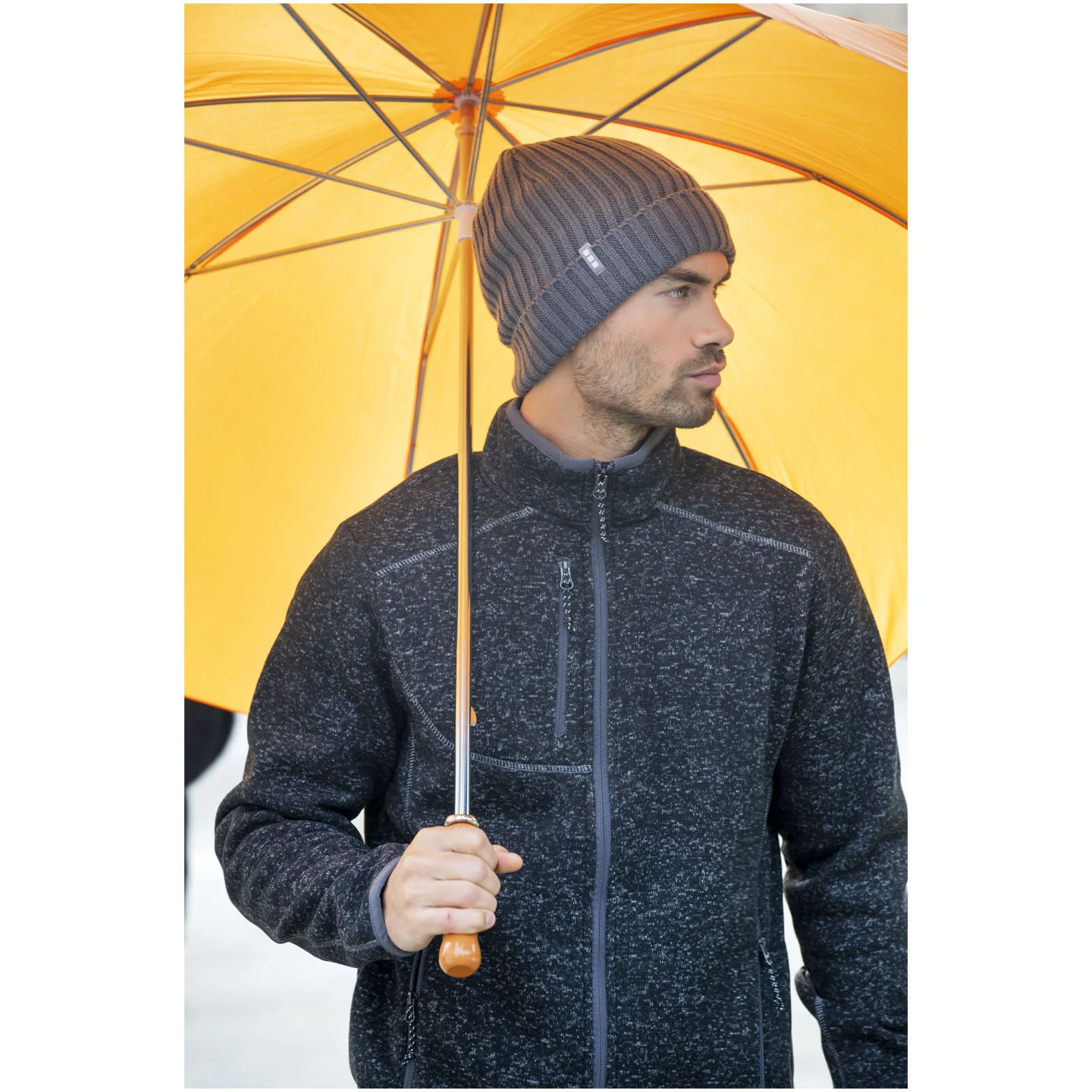 Karl 30" golf umbrella with wooden handle - Image 11