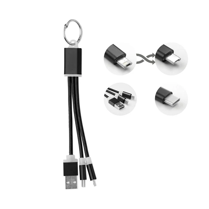 key ring with USB type C cable - Image 3