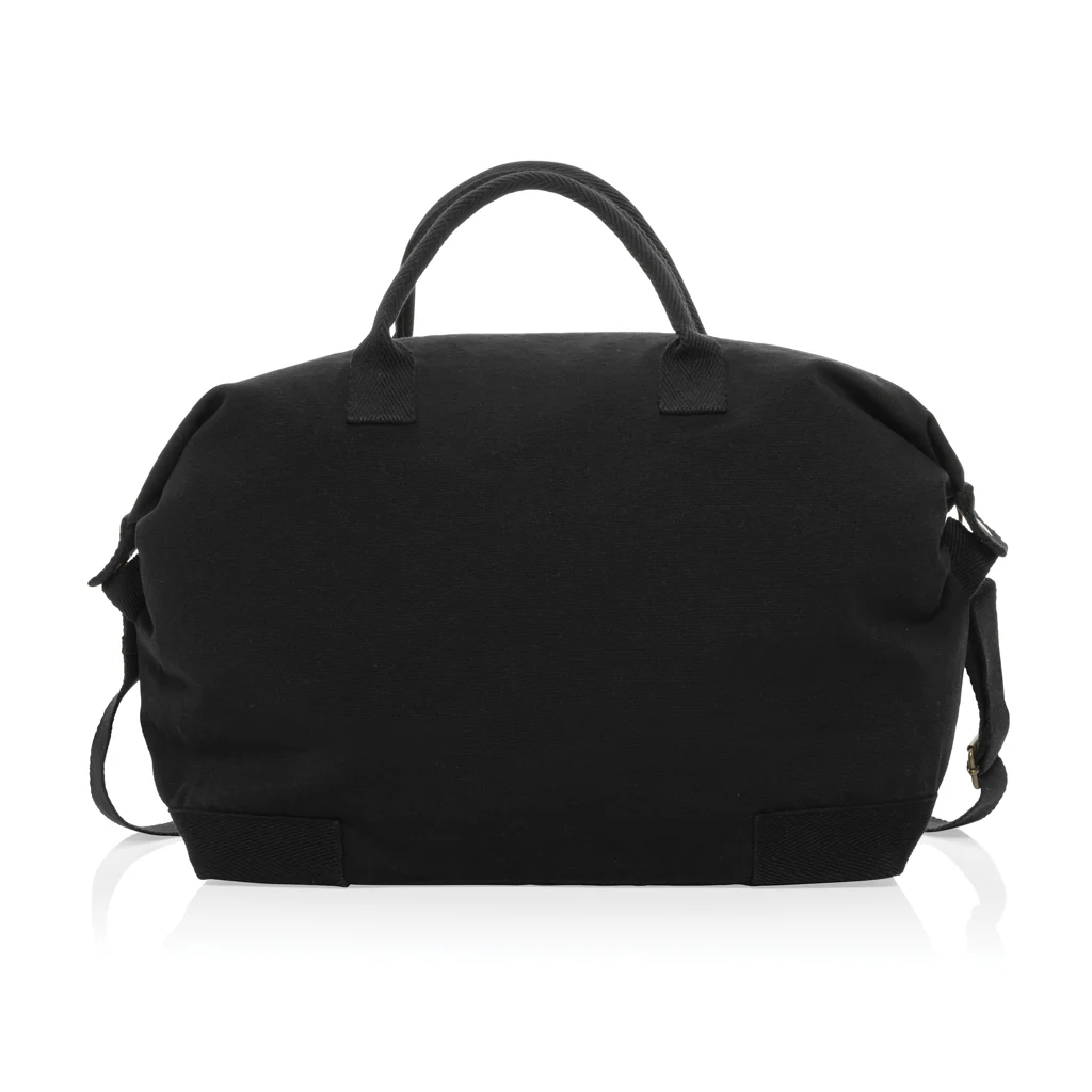 Kezar AWARE™ 500 gsm recycled canvas deluxe weekend bag - Image 12