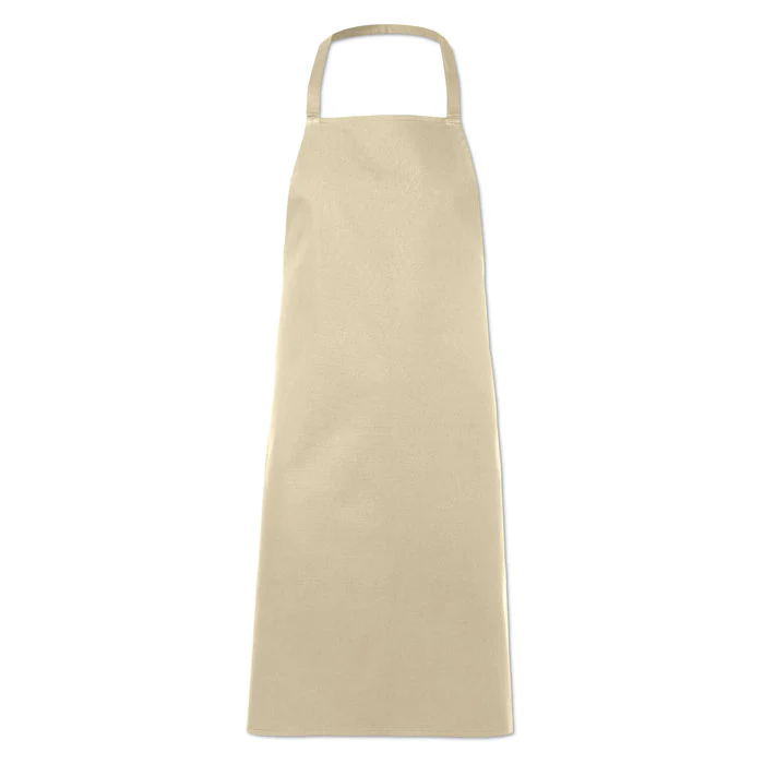 Kitchen apron in cotton Beige - Image 5