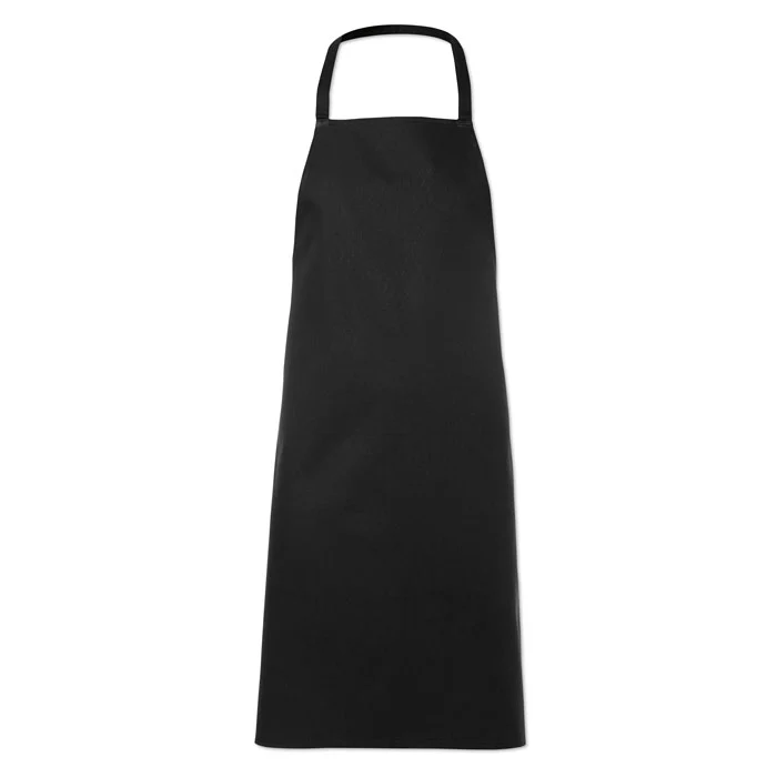 Kitchen apron in cotton Black - Image 3