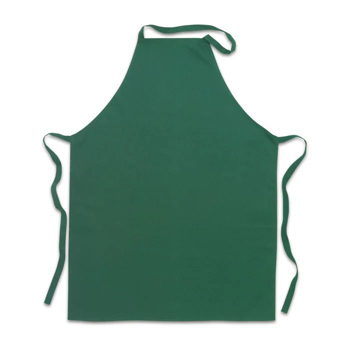 Kitchen apron in cotton Green - Image 6