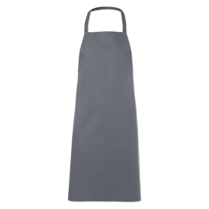 Kitchen apron in cotton Grey - Image 3