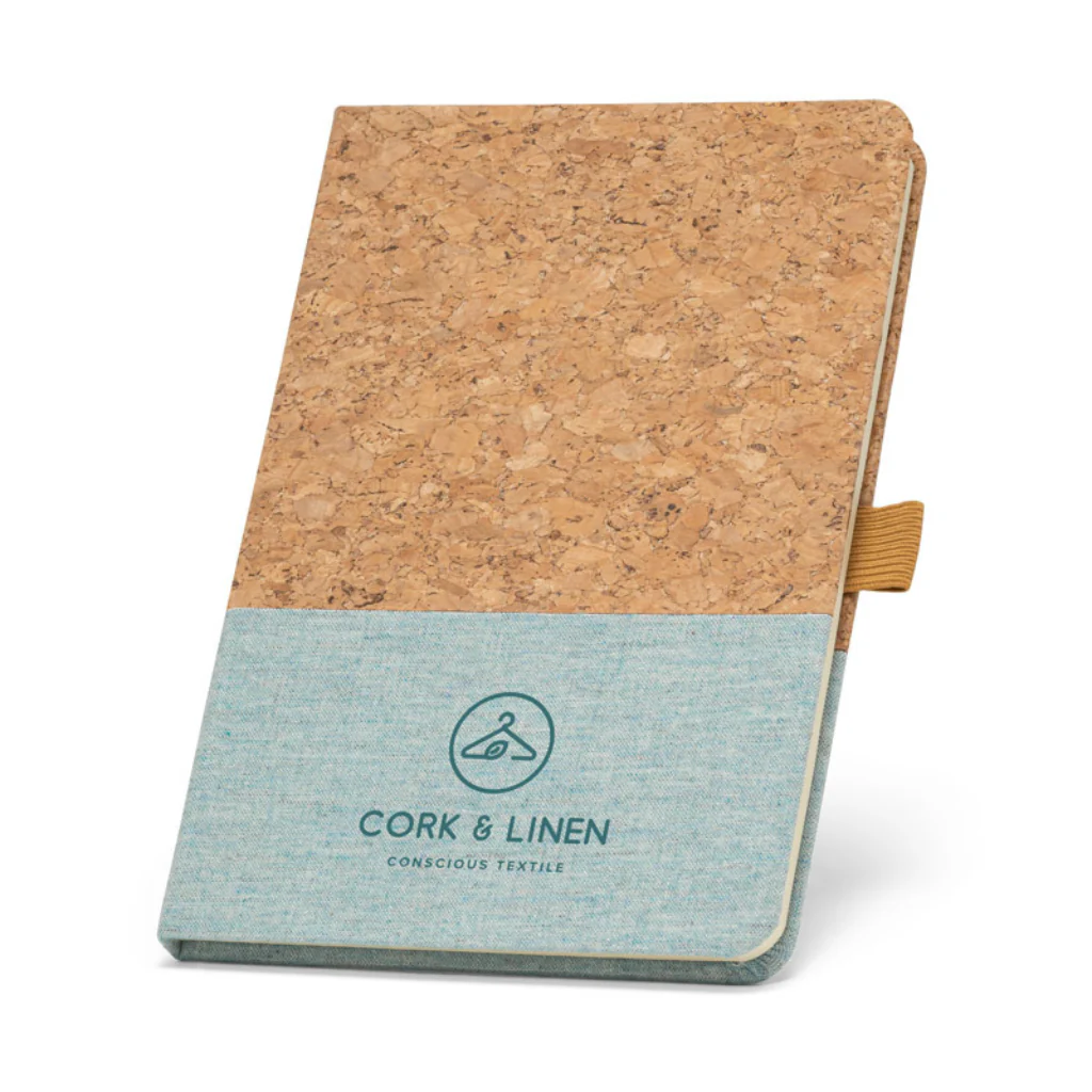 Klee A5 Cork and Linen Notebook Blue - Image 7