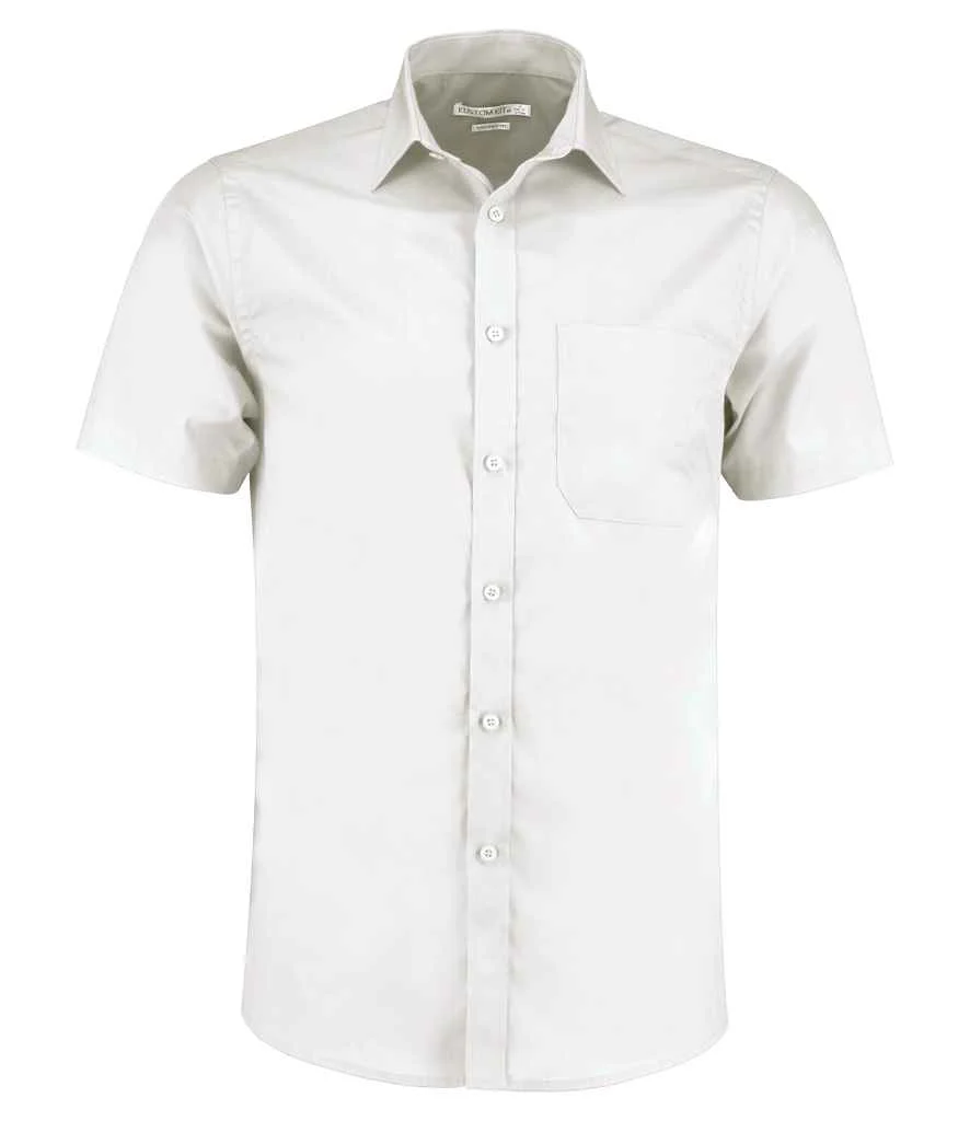 Kustom Kit Short Sleeve Tailored Poplin Shirt - Image 12
