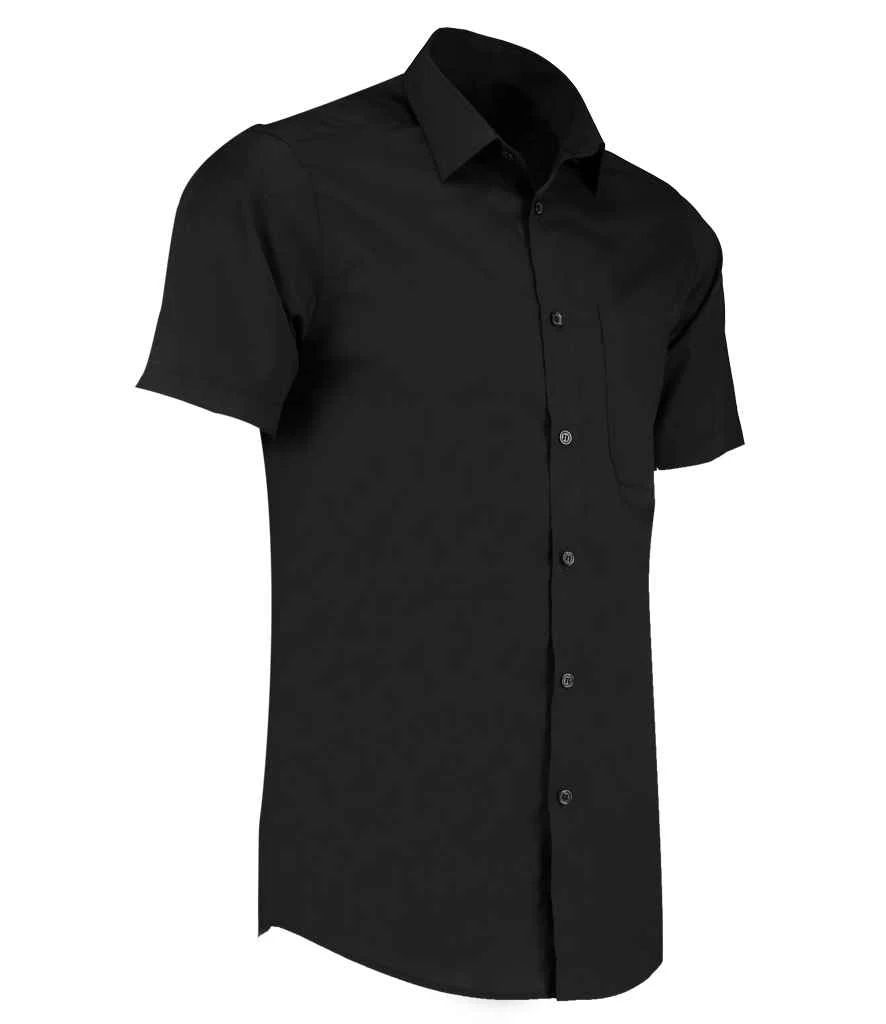 Kustom Kit Short Sleeve Tailored Poplin Shirt - Image 2