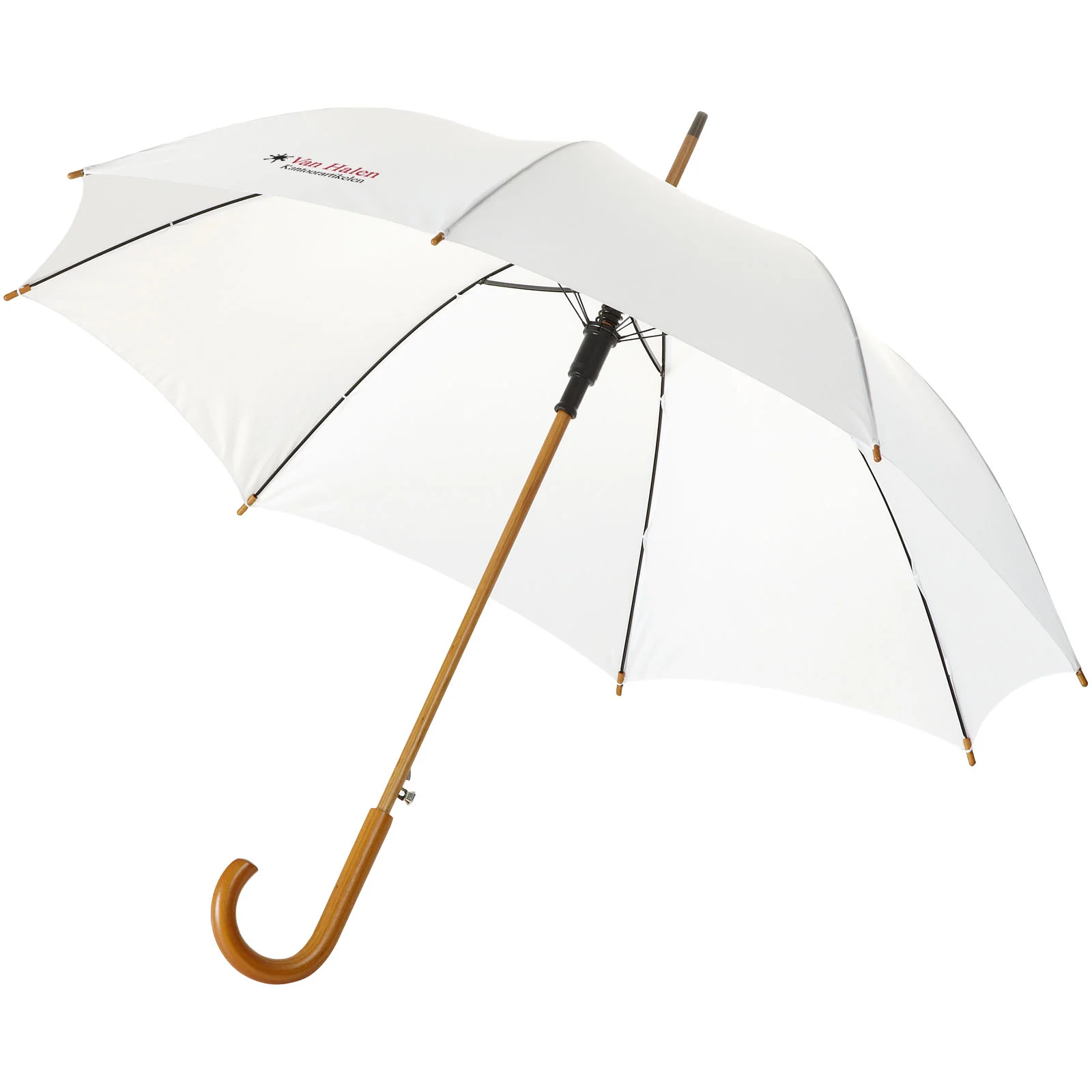 Kyle 23" auto open umbrella wooden shaft and handle - Image 3