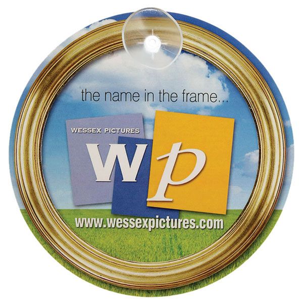Laminated Card Sign with Suction Cup - Image 3
