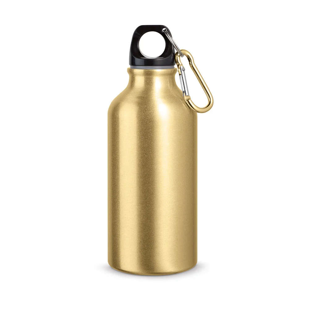 LANDSCAPE. Aluminium sports bottle with carabiner 400 mL - Image 8