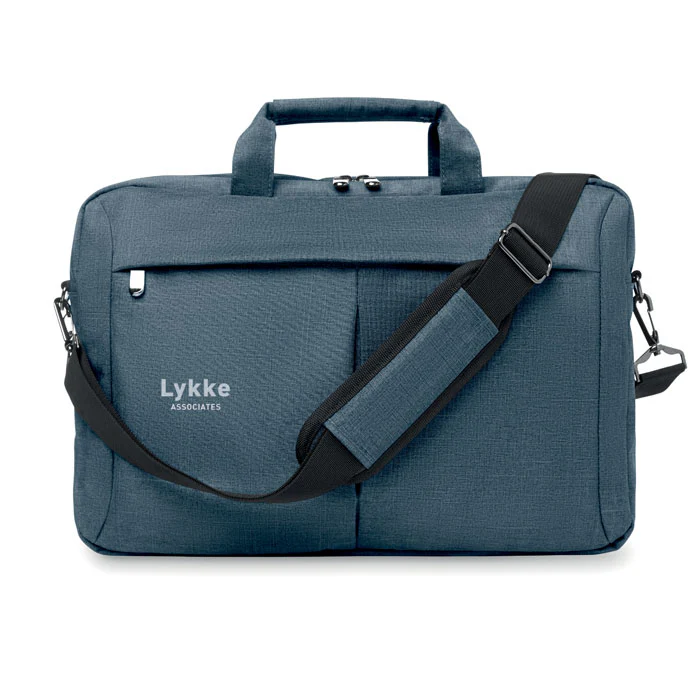 Laptopbag in 360d polyester 15" Blue - Image 2