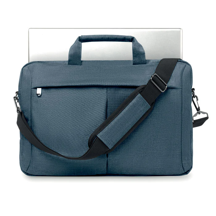 Laptopbag in 360d polyester 15" Blue - Image 4