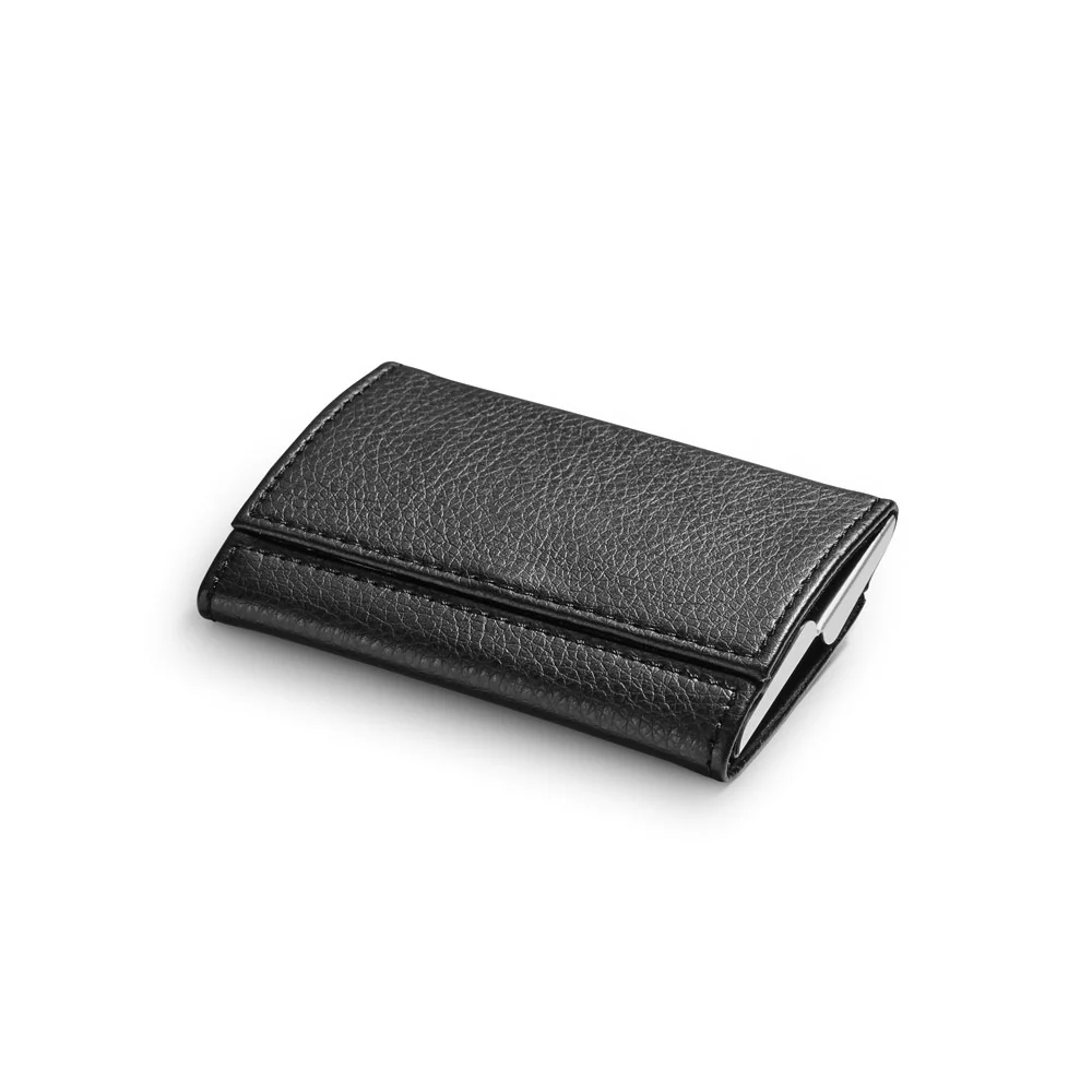 LONE. Double card holder in metal and PU - Image 3